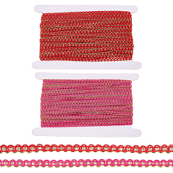 (52) Непрозрачная лаванда 50м 2 цвета полиэфирной ленты, для аксессуаров для штор, разноцветные, 1/4 дюйм (7 мм), около 54.68 ярдов (50 м) / комплект