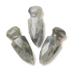 Лабрадорита Натуральный лабрадорит резной меч модель украшения, для настольных украшений домашнего дисплея, 52~52.5x20~20.5x12~12.5 мм