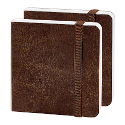 Кокосово-Коричневый Квадратный акварельный скетчбук, кокосового коричневый, 10x10x1.8 см