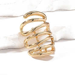 Золотой Манжеты для волос из сплава, Ужасная катушка, для укладки волос, золотые, 42x29 мм