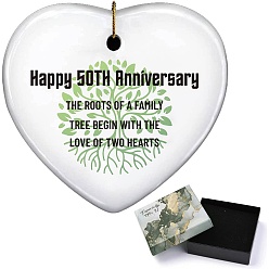 Tree of Life 1большие подвески из фарфора ручной работы из ПК, сердце со словом, древо жизни, 80x80 мм