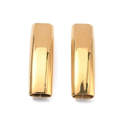 Золотой 304 шарики из нержавеющей стальной трубы, ионное покрытие (ip), изогнутая трубка, золотые, 35x9.5x5.5 мм, отверстие : 8x4 мм