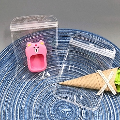 Прозрачный Прямоугольник пластиковые почтовый замок сумки, многоразовые упаковочные пакеты, мешок с самоуплотнением, прозрачные, 15x10 см, 50 шт / пакет