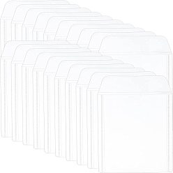 Прозрачный Прозрачные пластиковые конверты папки, синяя светлая сумка, папка с файлами документов, для школьного домашнего офиса, прямоугольные, прозрачные, 15.3x13.5 см