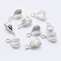 Серебро 925 шкентель стерлингового серебра поручительств, с печатью s925, серебряные, 13.5x7.5x5 мм, отверстия : 2 mm и 6x8 мм