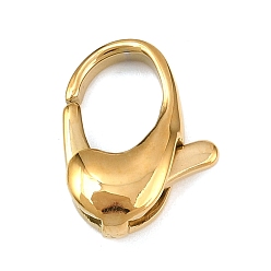 Золотой 316 нержавеющая сталь застежка когтя омара, золотые, 16.5x13x5 мм, отверстие : 0.7 мм
