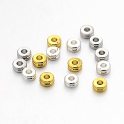 (52) Непрозрачная лаванда Spacer бисер латунные, плоско-круглые, разноцветные, 4x1.8 мм, отверстие : 1.5 мм