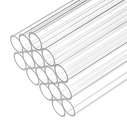 Прозрачный Акриловая круглая трубка, прозрачные, 150x10 мм, внутренний диаметр: 8.5 мм
