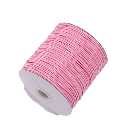 Pink Кожзаменитель шнуры, Аксессуары для ожерелья и браслета своими руками, розовые, 1.5 мм, около 174.98 ярдов (160 м) / рулон