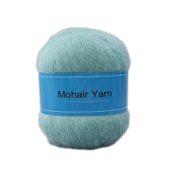 Аква Пряжа для вязания, пряжа мохер, для пледов подушки поделки из пряжи крючком, вода, 1 мм, около 50г/моток