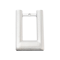 Rectangle 304 подвески из нержавеющей стали, цвет нержавеющей стали, прямоугольные, 35x22x2 мм, отверстие : 1.5 мм