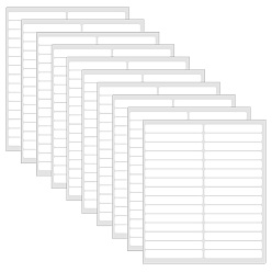 Белый Полоска для ногтей, белые, 18.5x14.5x0.07 см, 10 шт / комплект