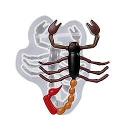 Scorpion Diy дисплей силиконовые формы, для уф-смолы, изготовление изделий из эпоксидной смолы, скорпион, Скорпион: 72x55x8 мм, внутренний диаметр: 63x47 мм