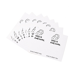 Furniture & Appliances Rectangle Present Stickers,  Adhesive Label Stickers, for Gift Decoration, Chair Pattern, 12.6x10.4x0.01cm, 50pcs/bag