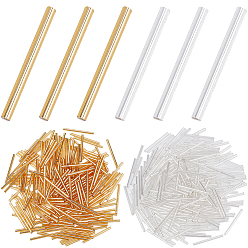 (52) Непрозрачная лаванда 500шт 2 цвета стеклянные круглые бусины стеклярус, серебряная линия цвета, разноцветные, 31~34x3 мм, отверстие : 1 мм, 250 шт / цвет