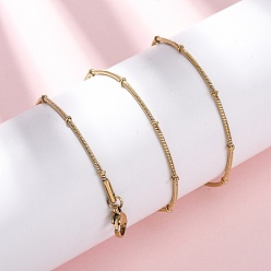 Настоящее золото 14K 1.2мм 304 ожерелья-спутники из нержавеющей стали, реальный 14 k позолоченный, 17.13 дюйм (43.5 см)