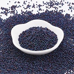 (82) Metallic Blue Iris Японский бисер toho, круглые, 11/0, (82) металлический синий ирис, 2x1.5 мм, отверстия : 0.5 mm, около 42000 шт / фунт