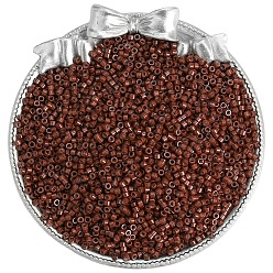 Седло Коричневый Стеклянный бисер непрозрачных цветов, плоско-круглые, седло коричневый, 2 мм, о 1100 шт / комплект