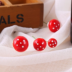 Красный Украшения для витрины с грибами из пенопласта, рождественские украшения для дома, красные, 25 мм