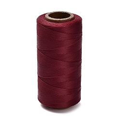 (123L) Белый крем непрозрачный блеск 260m вощеные полиэфирные шнуры, плоский, огнеупорный кирпич, 0.8x0.3 мм, около 284.34 ярдов (260 м) / рулон