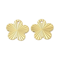 Цветок Стойки обшивки латунные прелести, долговечный, без свинца и без кадмия, реальный 18 k позолоченный, цветок, 13x13x0.5 мм, отверстие : 1.4 мм