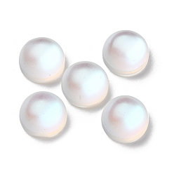 Прозрачный Синтетические кабошоны из лунного камня, полукруглые / купольные, прозрачные, 12x7 мм