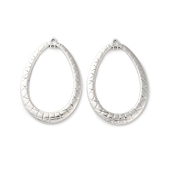 Античное Серебро Сплавочные подвески тибетского стиля, без свинца и без кадмия, слеза, античное серебро, 44.5x31x2 мм, отверстие : 1 мм