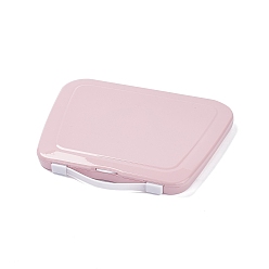 Pink PP Multipurpose Portable Storage Box, for Sewing Box, Tool Box, First Aid Kit, Craft Supplies Organizer Case, with Latching Lid & Handle, Pink, 220x258x22mm, Inner Diameter: 200x250mm