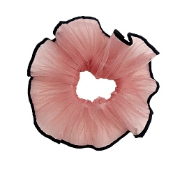 Индийский Красный Тканевые аксессуары для волос, резинки для волос для девочек или женщин, складки резинки для волос, Индийская красная, 150 мм