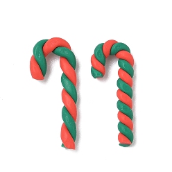 Разноцветный Рождественские бусины из полимерной глины ручной работы, шоколадная конфета, без отверстия , красочный, 20~25x8.5~9.5x3 мм