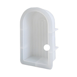 Белый Силиконовые формы для свечей своими руками, для изготовления ароматических свечей, форма арки, белые, 14.3x8.1x4 см