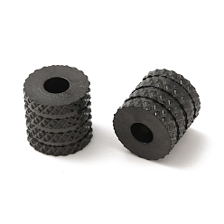 Черный Ионное покрытие (ip) 304 разделительные шарики из нержавеющей стали, полированный, чёрные, 8x8 мм, отверстие : 2.6 мм