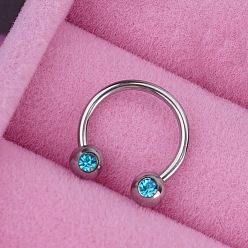 Нержавеющая Сталь Цвет 316l Кольца для носа из нержавеющей стали, цвет нержавеющей стали, 10 мм, штифты : 1.2 мм