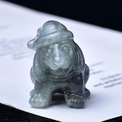 Лабрадорита Резные фигурки собак из натурального лабрадорита, для украшения рабочего стола домашнего офиса, 40 мм