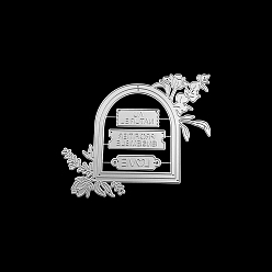 Arch Углеродистая сталь разрезает трафареты, для diy scrapbooking, Фотоальбом, декоративная бумага для тиснения, арка, 128x154 мм