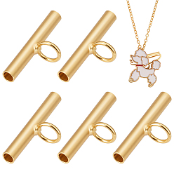 Золотой 925 конвертер булавки из стерлингового серебра в подвеску, конвертер броши в колье, с полировкой из замши, золотые, 7x15~15.5x2 мм, отверстие : 1.4~1.6 мм