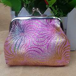 Pink Сумочка для куклы из трапециевидной ткани, с железным каркасом для сумочки и пудрой с блестками, принадлежности для американских кукол, розовые, 70x90 мм