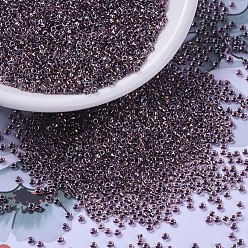 (RR3206) Magic Copper Plum Lined Crystal MIYUKI Round Rocailles Beads, Japanese Seed Beads, 11/0, (RR3206) Magic Copper Plum Lined Crystal, 2x1.3mm, Hole: 0.8mm, about 50000pcs/pound