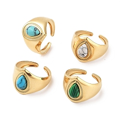 Смешанные камни Ионное покрытие (ip) 304 кольцо из нержавеющей стали, регулируемые кольца из смешанного камня из синтеза, 15 мм, внутренний диаметр: регулируемый