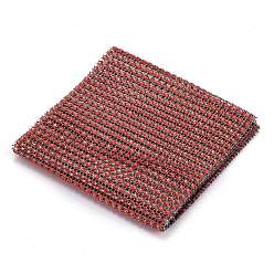 (123L) Белый крем непрозрачный блеск 24 ряды рулон пластиковой алмазной сетки, горный хрусталь хрустальная лента, для поделок свадебная вечеринка сувениры украшения ремесло, огнеупорный кирпич, 120x1 мм, 1 двор / рулон