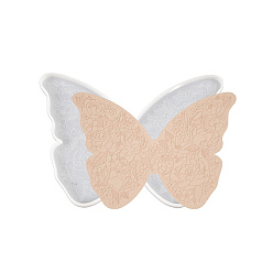 Бабочка Силиконовые формы, формы для подставок, формы для литья гипсовой смолы, белые, бабочка, 169x232x10 мм