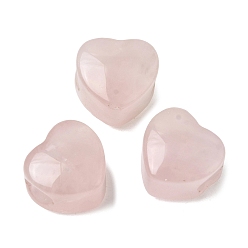 Розовый Кварц Природного розового кварца Европейский бисером, сердце крупные бусины отверстие, 13x14.5~15x10.5~11 мм, отверстие : 5.5~5.6 мм