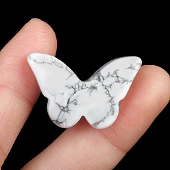 Говлит Природные подвески Говлит, бабочки прелести, 18.5x28.5x5.5~6 мм, отверстие : 1 мм