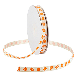 Светло-желтый Grosgrain ленты, , след собаки, светло-желтый, 3/8 дюйм (10 мм), 25yards / рулон (22.86 м / рулон)