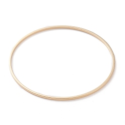 Real 24K Gold Plated Brass Linking Rings, Long-Lasting Plated, Round Ring, Real 24K Gold Plated, 45x1mm, Inner Diameter: 43mm