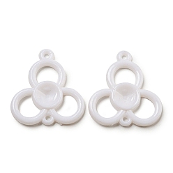 Цветок Непрозрачный акрил ссылки, цветок, цветок, 30.5x28x3.5 мм, отверстие : 2 мм, Около 588 шт / 500 г