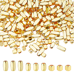 Настоящее золото 18K 90шт. 3 стили наборов латунных бусин, разнообразные, реальный 18 k позолоченный, 4~8x3x3 мм, отверстие : 1.8~2 мм, 30 шт / стиль