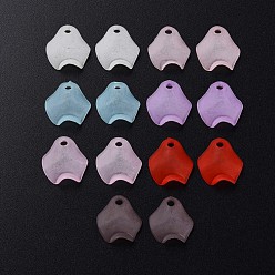 (52) Непрозрачная лаванда Прозрачные акриловые бусины, матовые, лепесток, разноцветные, 15x14.5x5 мм, отверстие : 2 мм, Около 1700 шт / 500 г