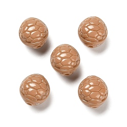 Перу Непрозрачные акриловые бусины, Панцирь черепахи, Перу, 10~11x12 мм, отверстие : 1.8 мм, Около 625 шт / 500 г