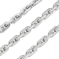 Нержавеющая Сталь Цвет 304 сетка из текстурированной нержавеющей стали, с катушкой, пайки, цвет нержавеющей стали, 9.5x5x1.5 мм, около 32.81 футов (10 м) / рулон